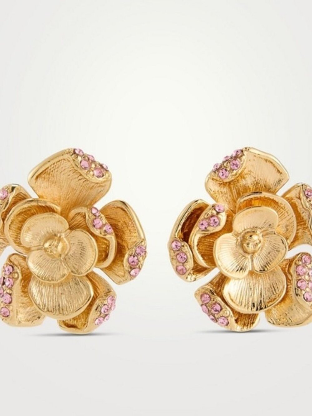 OSCAR DE LA RENTA Small Rose Earrings
